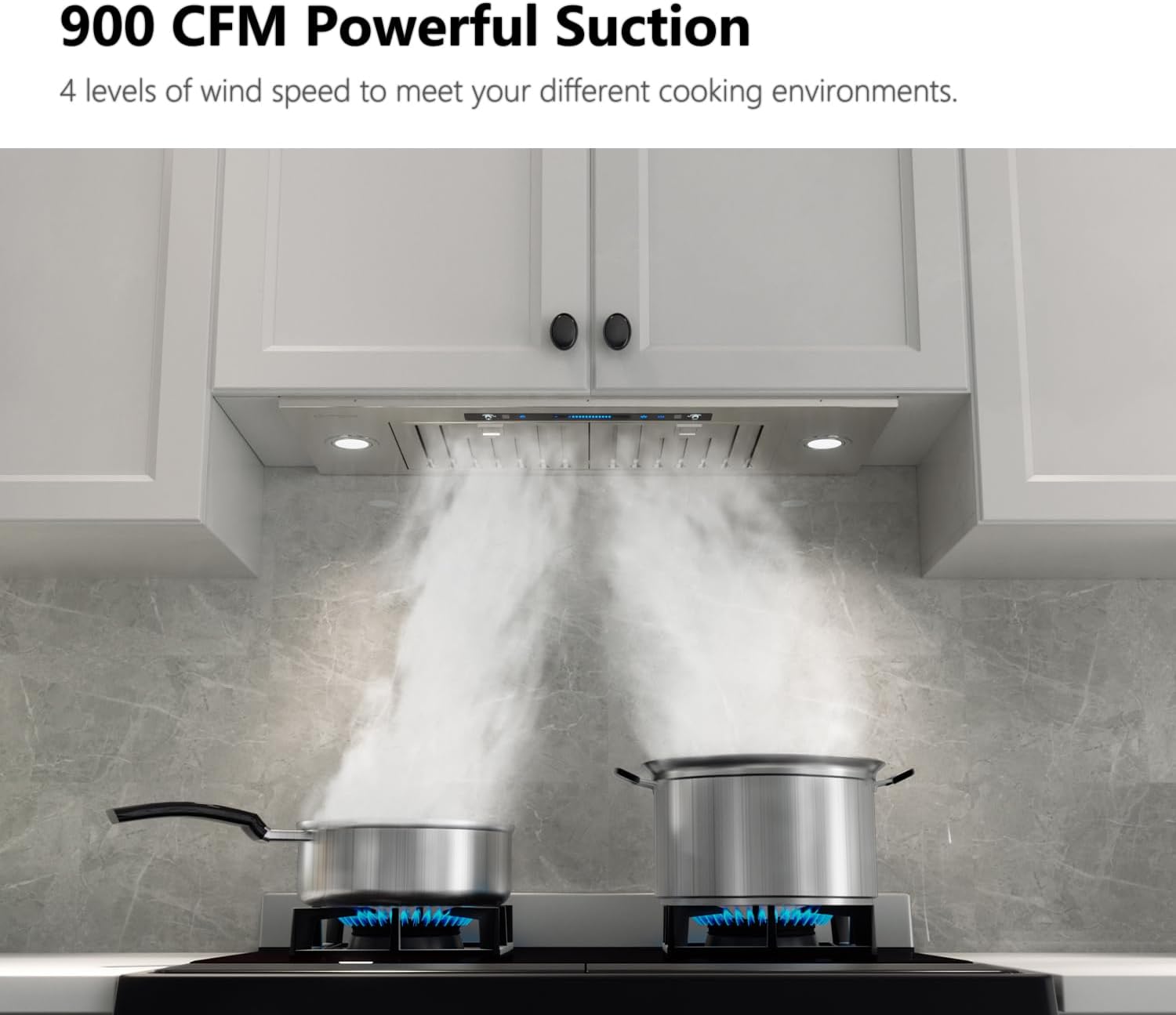 Sleek And Powerful Range Hood For Enhanced Kitchen Ventilation